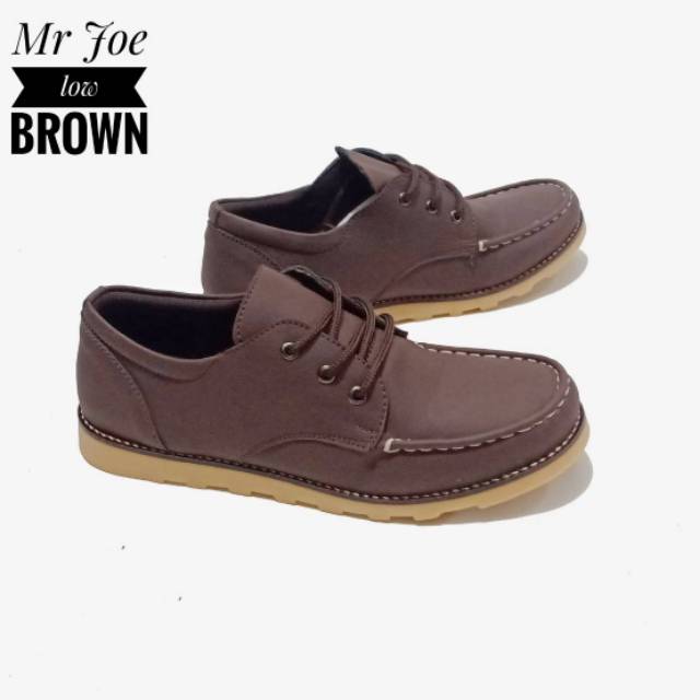 Sepatu Kerja Pria Boots Casual Rajut