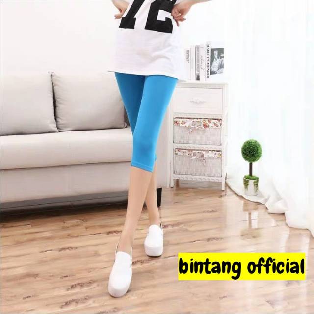 Legging Pendek 7/8 Licin / Super Jumbo