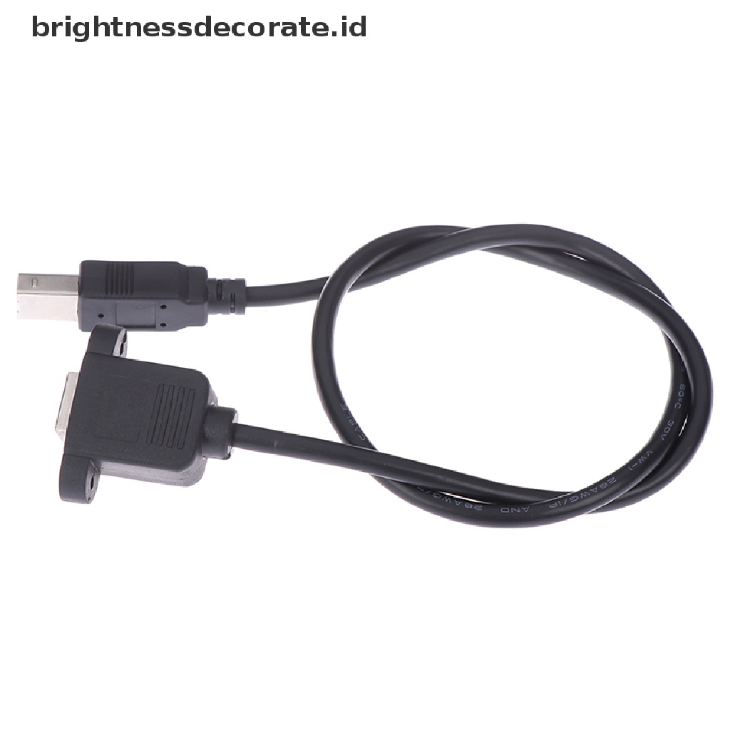 Kabel Ekstensi Printer Usb 2.0 Tipe B Male Ke Tipe B Female Dengan Panel Mount