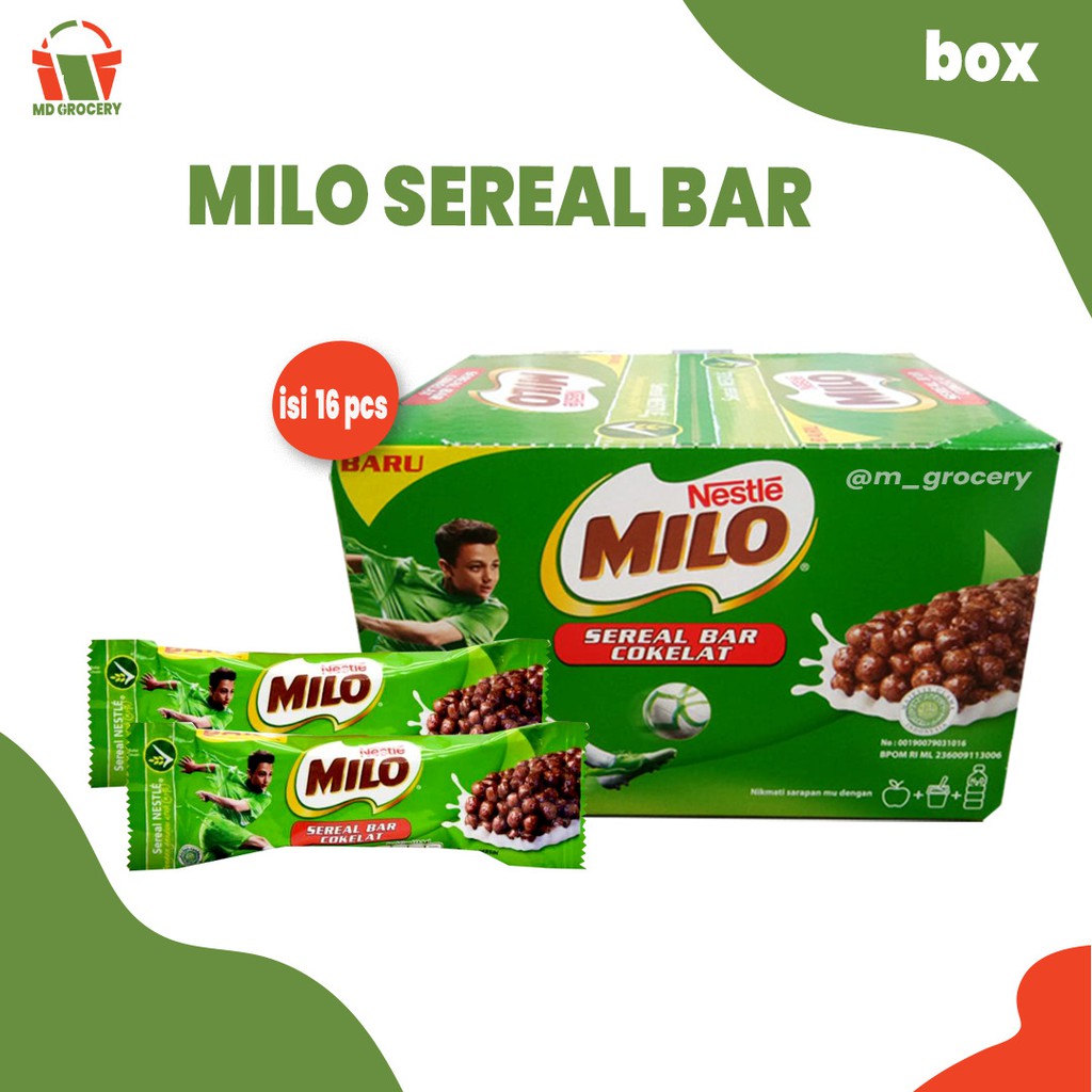 Milo Cereal Bar Box [ 23.5 g x 16 sachet ]