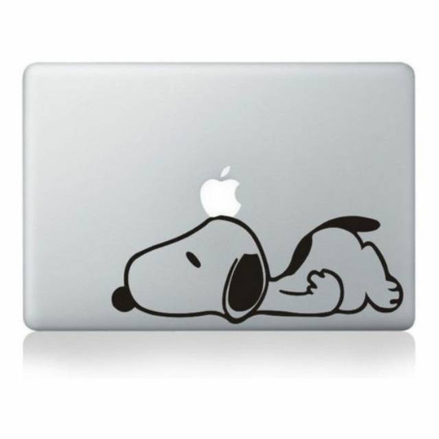 

Sticker laptop cutting snoopy