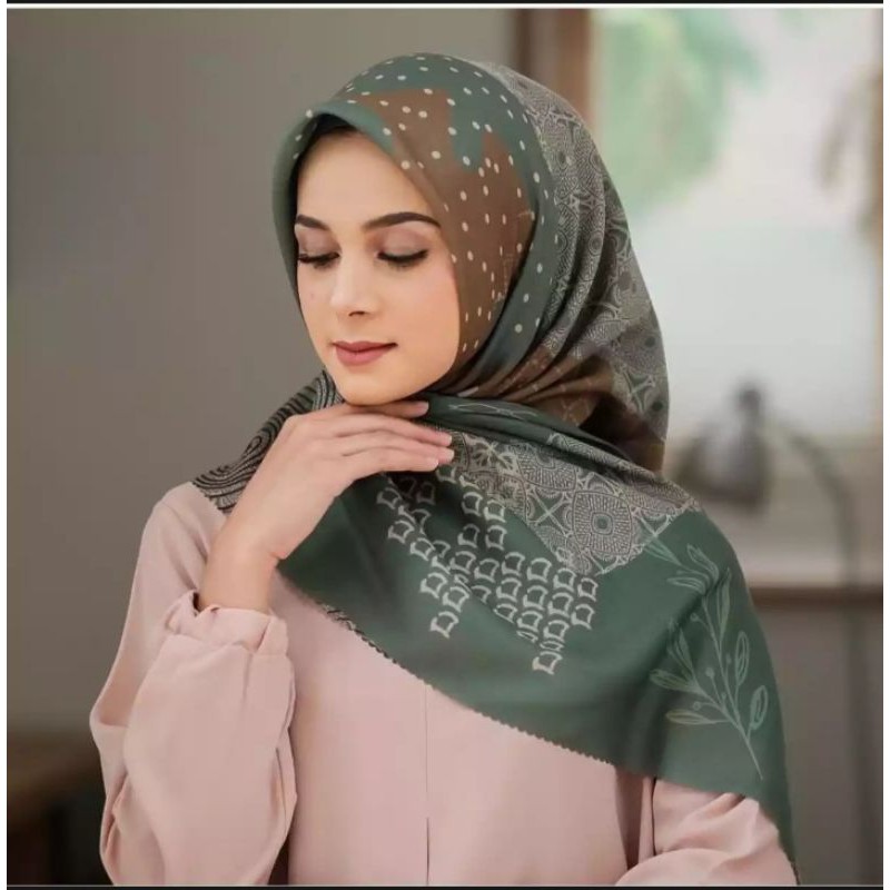 12+ Kerudung Segi Empat Motif Terbaru 2021 Background  