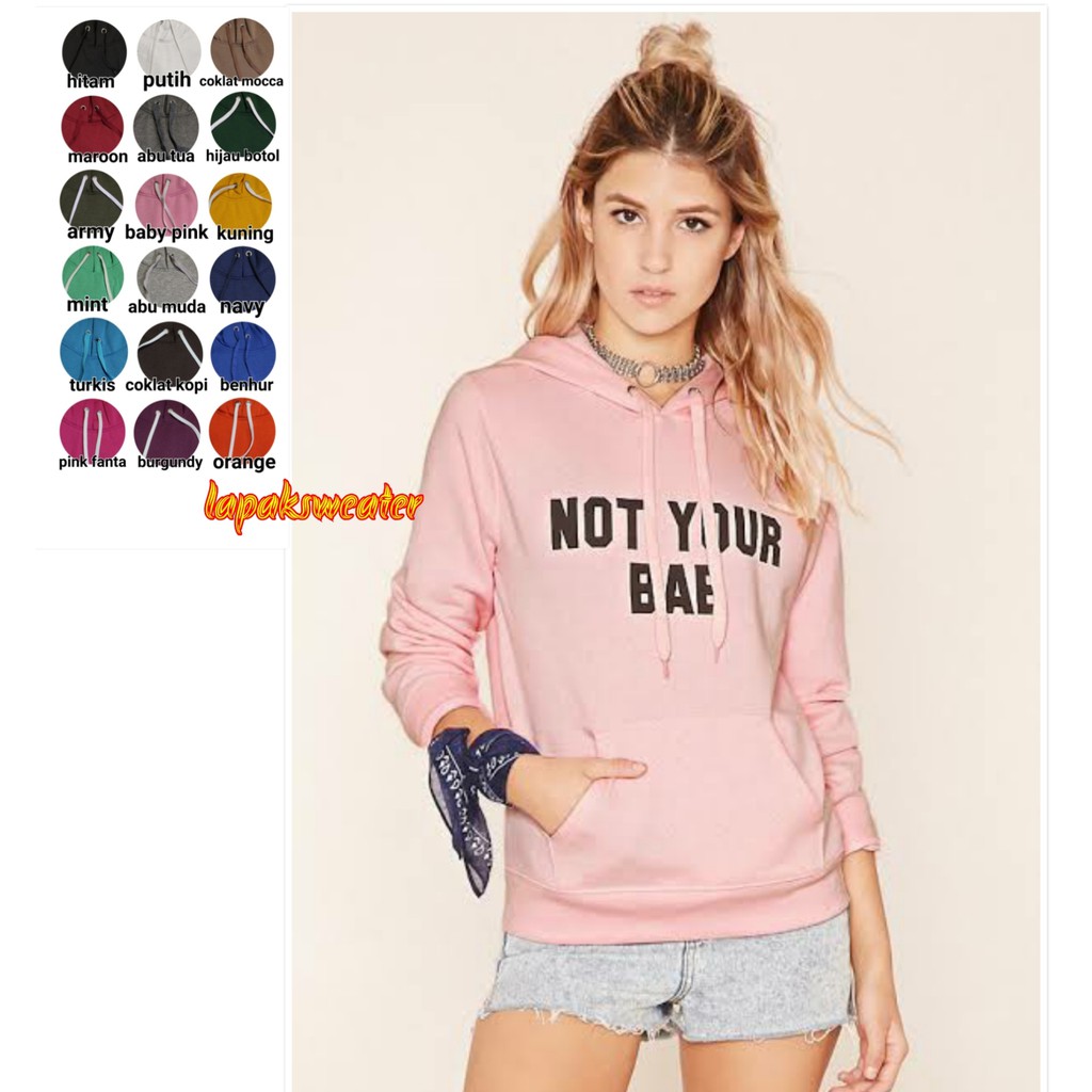 SWETER POLOS HOODIE JUMPER SIZE M-XXL (PRIA & WANITA)