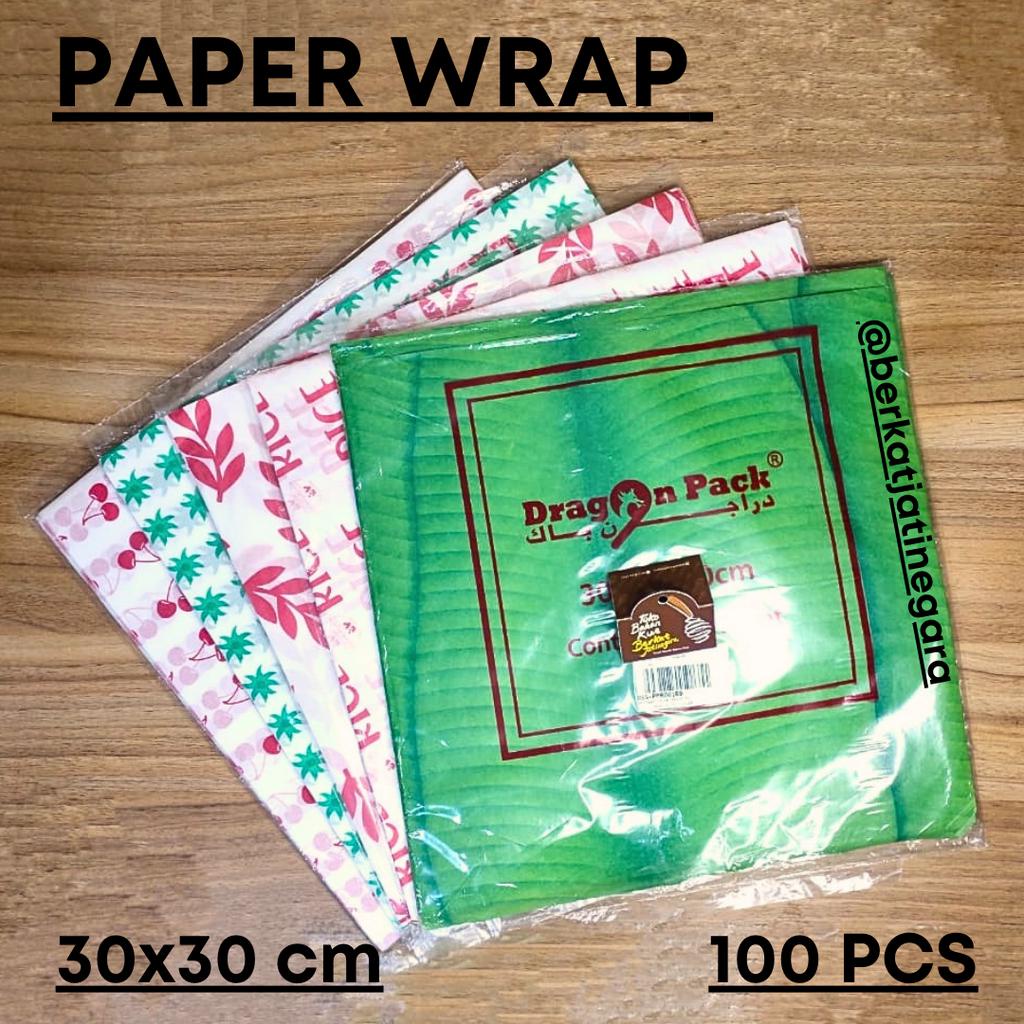 PAPER WRAP 30X30 CM / WAX PAPER / 100 PCS