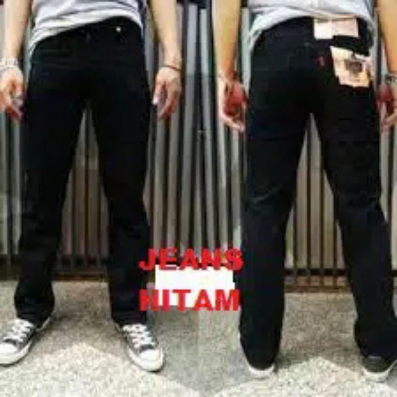 CelanaJeansPria/Standar Premium Bandung Warna Hitam/Model Reguler