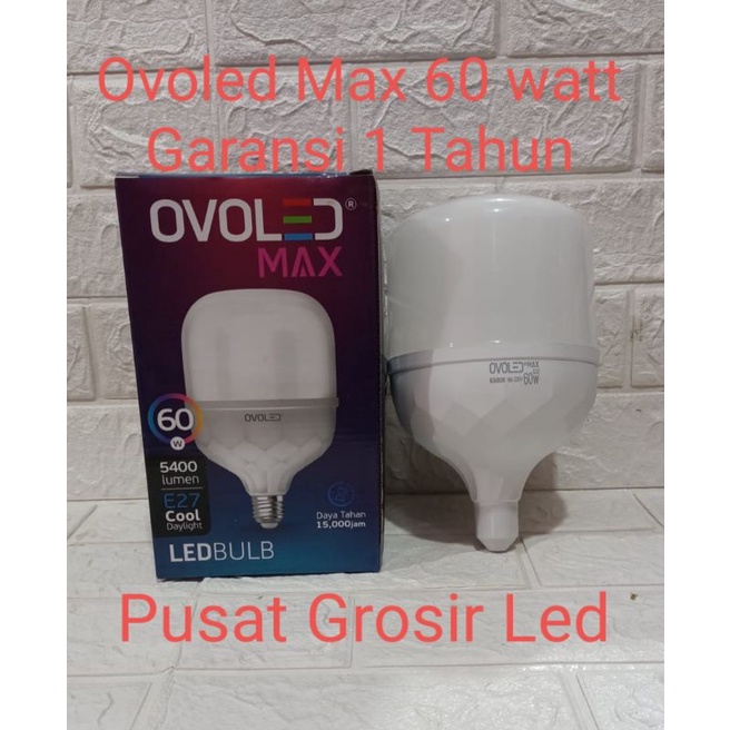 OVOLED MAX 60 watt Lampu Led Kapsul Garansi 1 Tahun Cahaya Putih