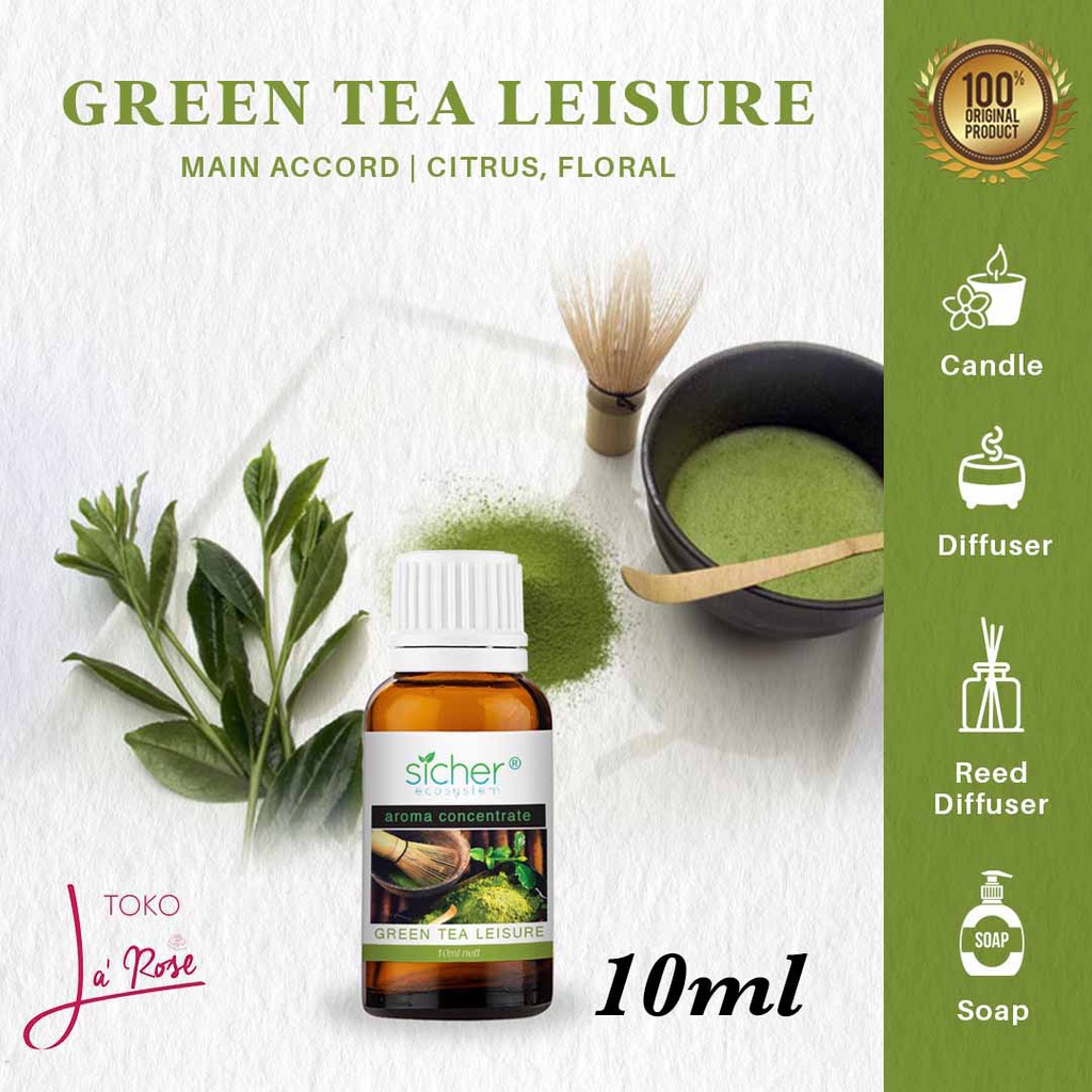 Aromatherapy Green Tea Leisure 10ml Essential Oil Natural Aroma Terapi Minyak Teh Hijau Alami