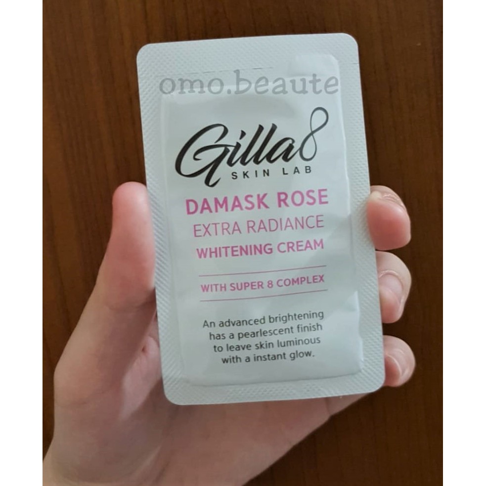 cara pakai gilla8 damask rose extra radiance whitening cream