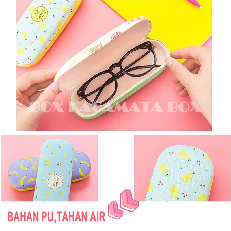 Hardcase Kacamata Karakter Buah  Tempat Kacamata Lucu Kotak kacamata  penyimpanan kacamata/kotak kacamata miopia B2