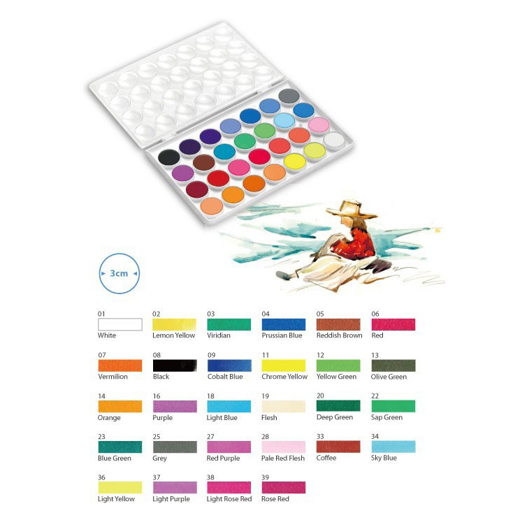 

Simbalion Watercolor Cakes 36C