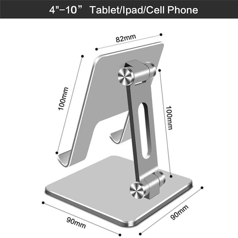 Dudukan Stand Holder Tablet 4-10 Inch Adjustable Alumunium Alloy