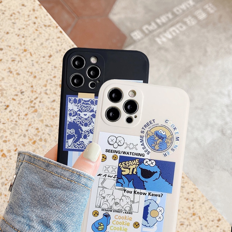 SOFT CASE MOTIF SESAME STREET FOR IPHONE 14 13 13 PRO 13 PRO MAX 13 MINI 12 11 X XS MAX XR 6 7 8 PLUS 6S
