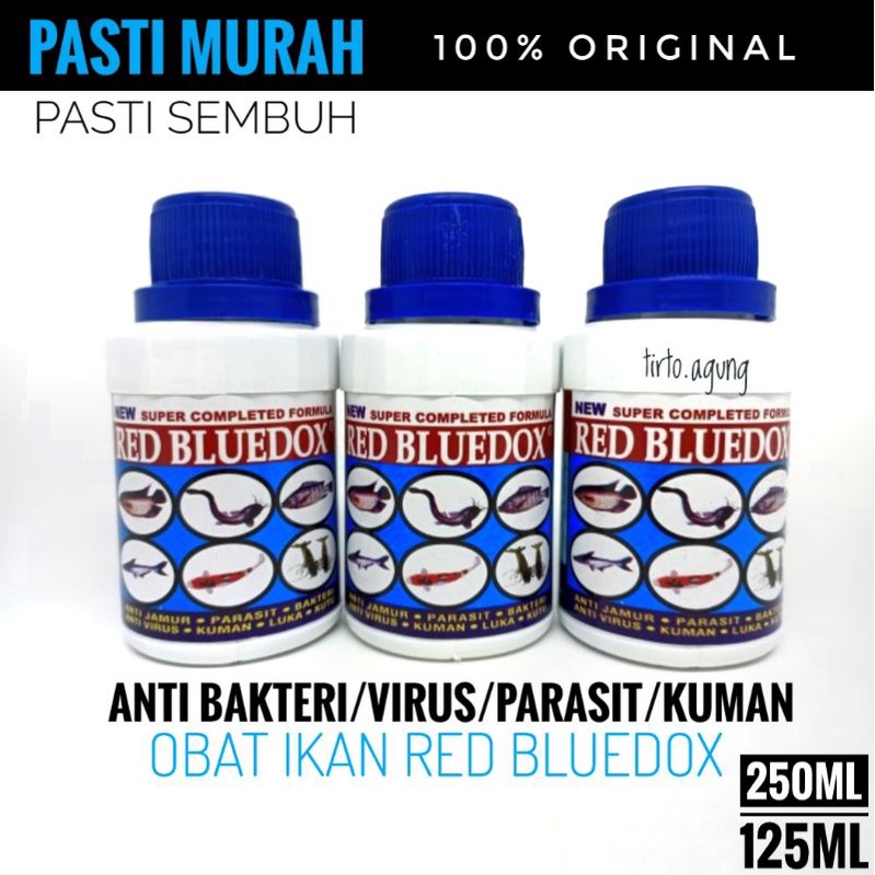 RED BLUEDOX ORIGINAL 250ML 125ML obat penyakit ikan hias anti bakteri virus parasit kuman white spot REDBLUEDOX