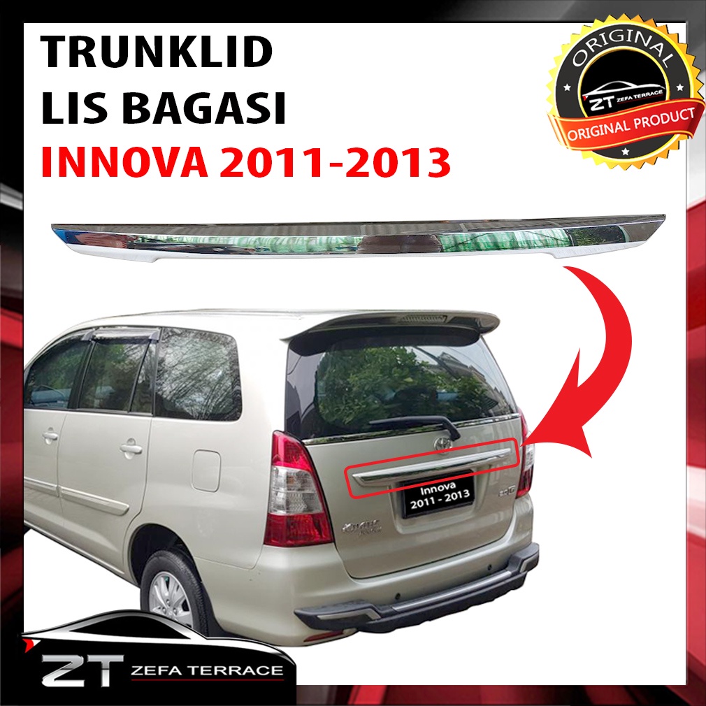 TrunkLid Innova 2011-2013 Original Lis Pintu Bagasi Innova Original Model Ganti Bukan Tempelan