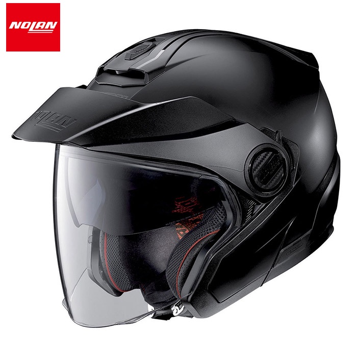 Nolan N40.5 Jet Classic N-Com Flat Black Half Face Helmet