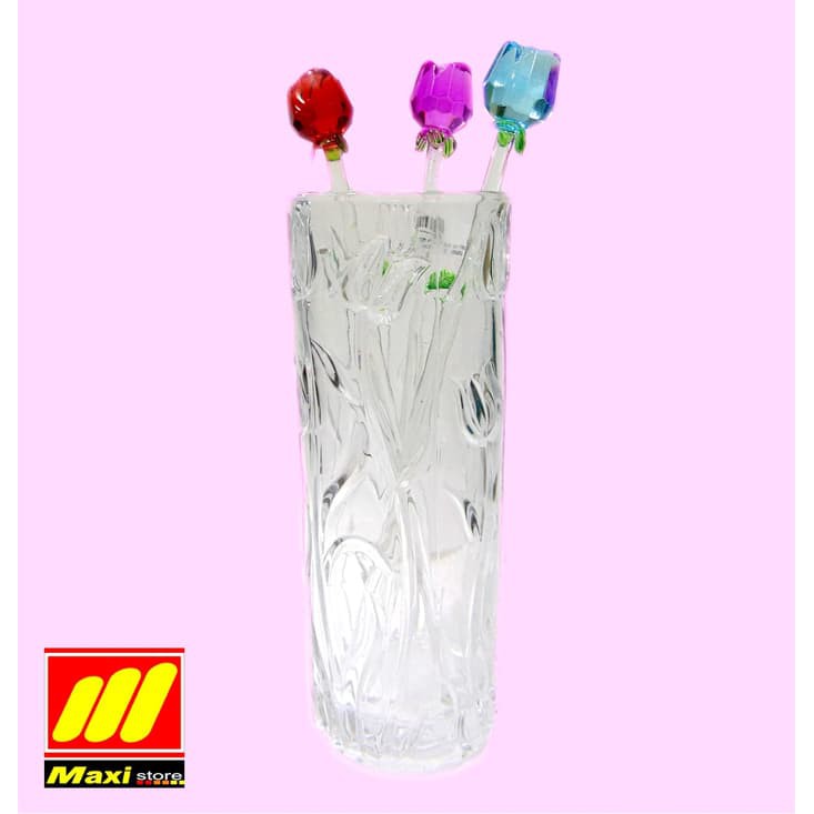 Vas tinggi / vas kaca/ vas bunga/ vas kaca warna - Maxistore