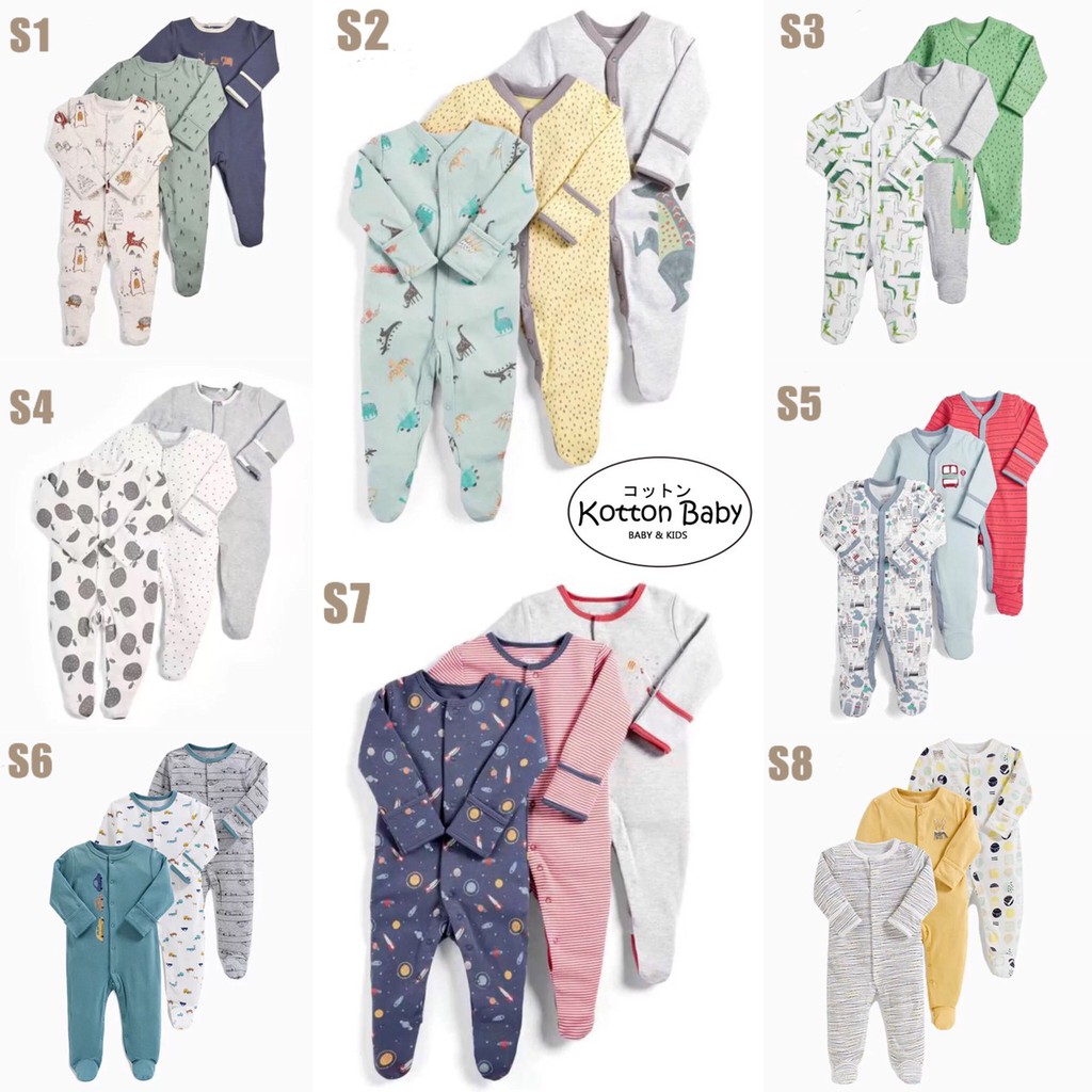 [ISI 3] 0-12bln PIYAMA BAYI [Kualitas Impor] BAJU ANAK JUMPER JUMPSUIT ROMPER PEREMPUAN Catalog ZF S