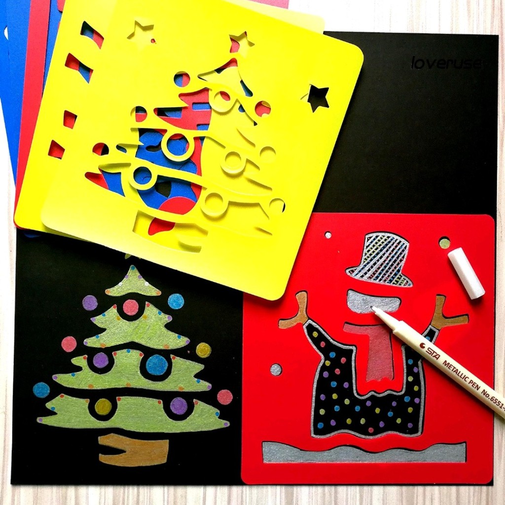 

6pcs Stencils for Kids DIY Drawing Painting Art Craft