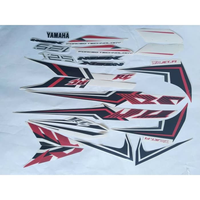 stiker striping yamaha xeon rc 125 2014 putih