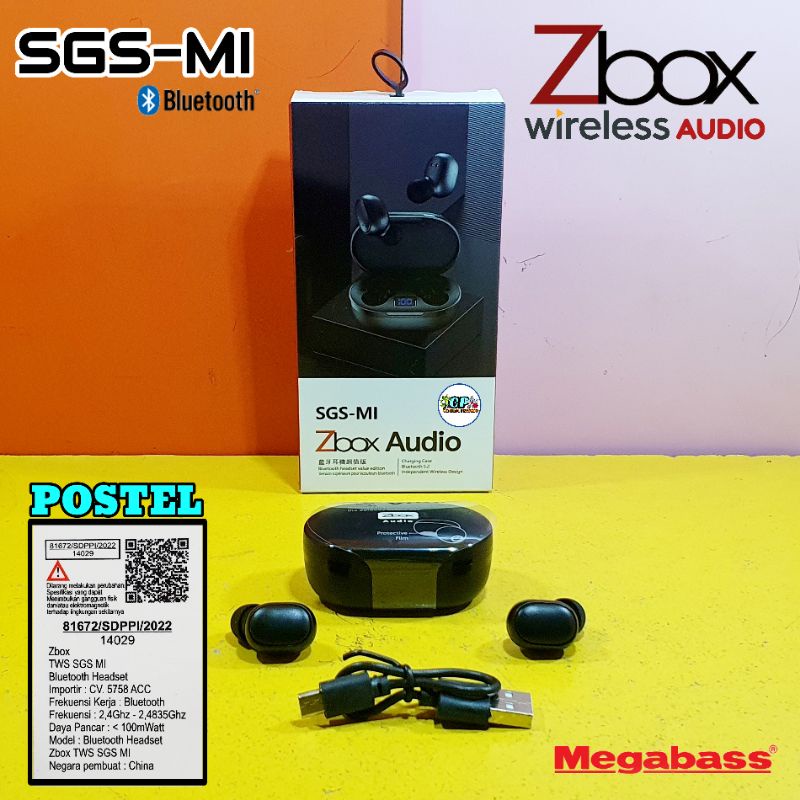 TWS SGS-MI Zbox Audio Big Power Wireless Bluetooth Pure Bass