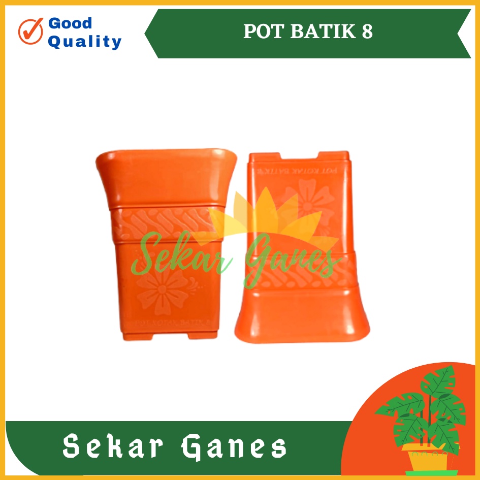 POT KOTAK KECIL SOFI 8 CM / KOTAK BATIK 8 CM PUTIH HITAM POT CACTUS KATUS SEKULENPOT NKT KOTAK 88