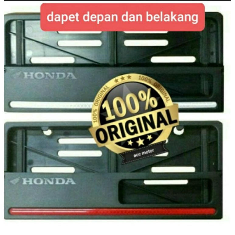 Cover plat nomor motor original honda pcx vario adv beat universal