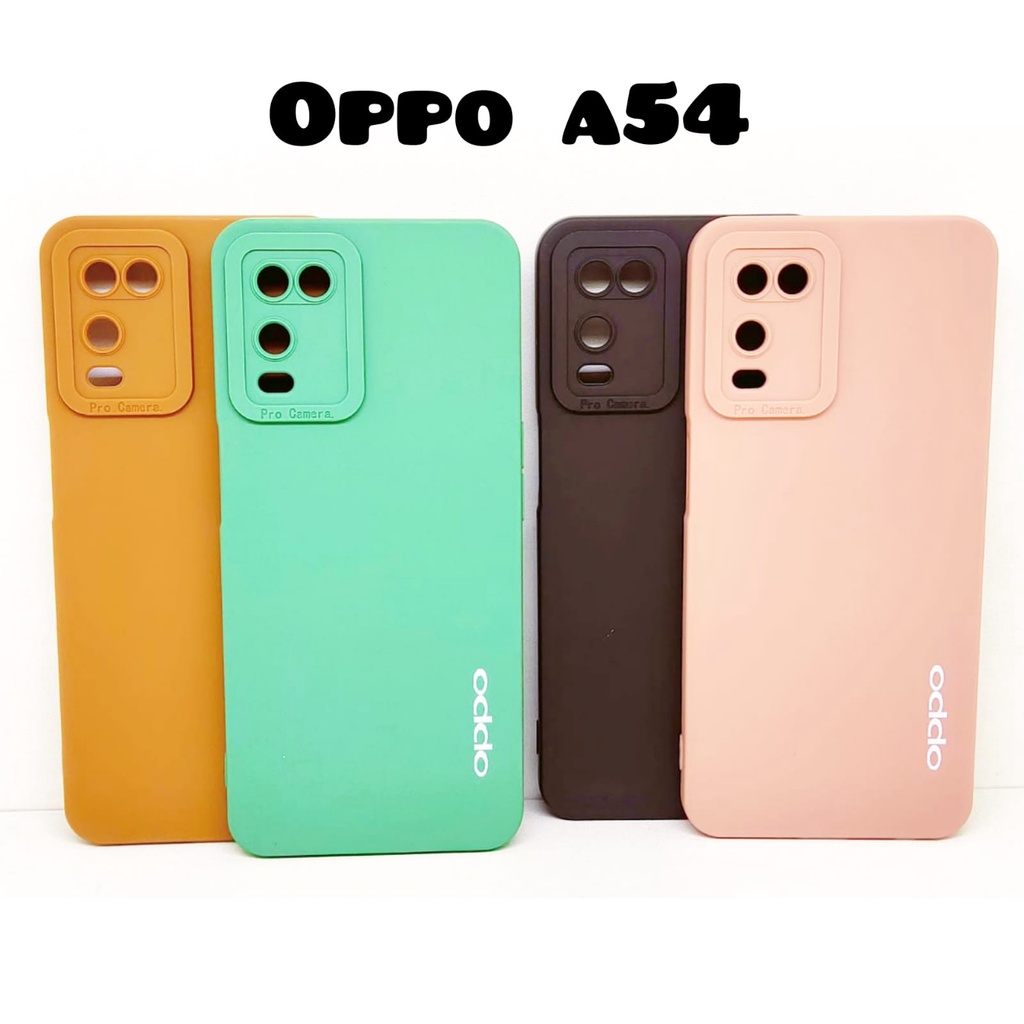 Luxury Soft Matte Case 9D Oppo A52 A92 A5 A9 2020 A31 A15 A33 A53 A54 A74 4G A95 4G A16 Solid Color Angel Eye Lens