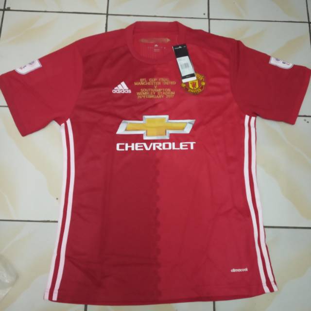 JERSEY MANCHESTER UNITED GO FINAL EUROPA LIGA LANGKA SIZE L