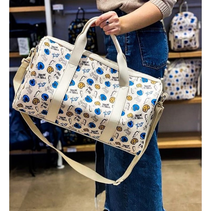 Miniso x Sesame Street  Sesame Street Travel bag uk 43x20x24cm / tas pergi