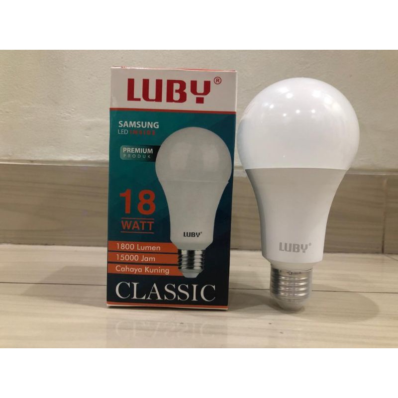 BOHLAM LED LUBY CAHAYA KUNING PAKET 10 PCS 18 WATT