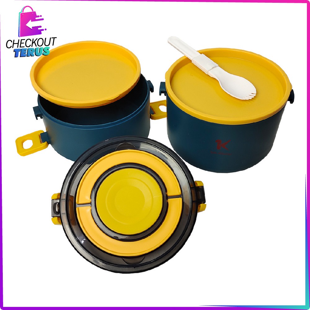 CT C482 Tempat Makan Portable Rantang Tingkat Susun Anti Tumpah Kotak Makan Bekal Set Lunch Box