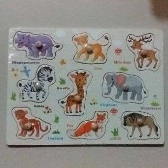 

PAPAN PUZZLE KAYU STIKER BINATANG II