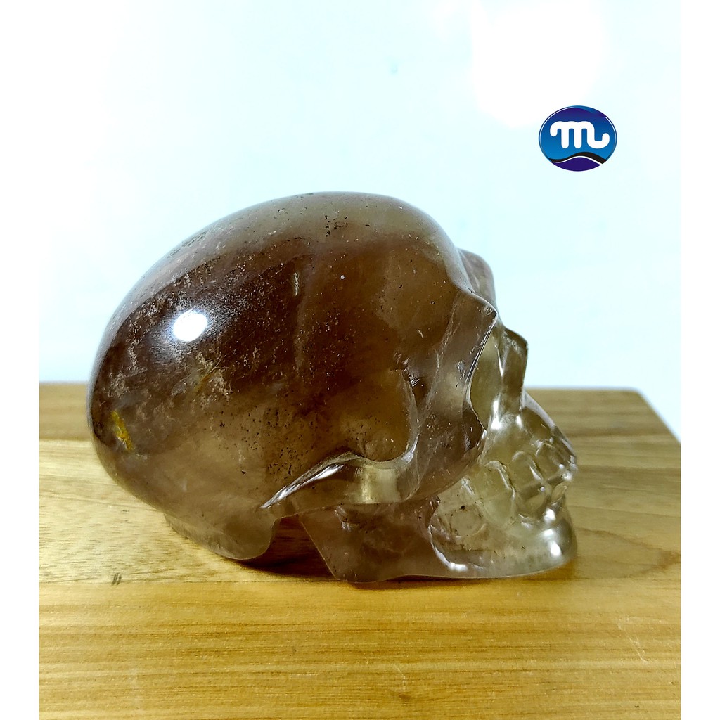Ukiran Tengkorak Batu Flourite - Skull Carving Flourite SC-03
