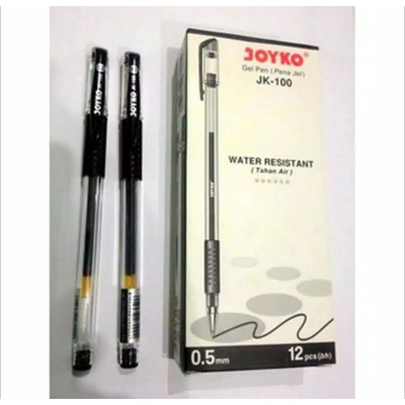 

PULPEN GEL JOYKO JK-100 PULPEN GEL TAHAN AIR WATER RESISTANT1