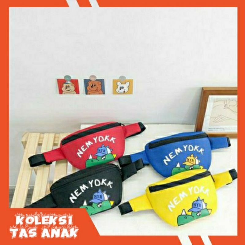 waist bag anak laki-laki perempuan lucu waistbag tas bahu anak korea