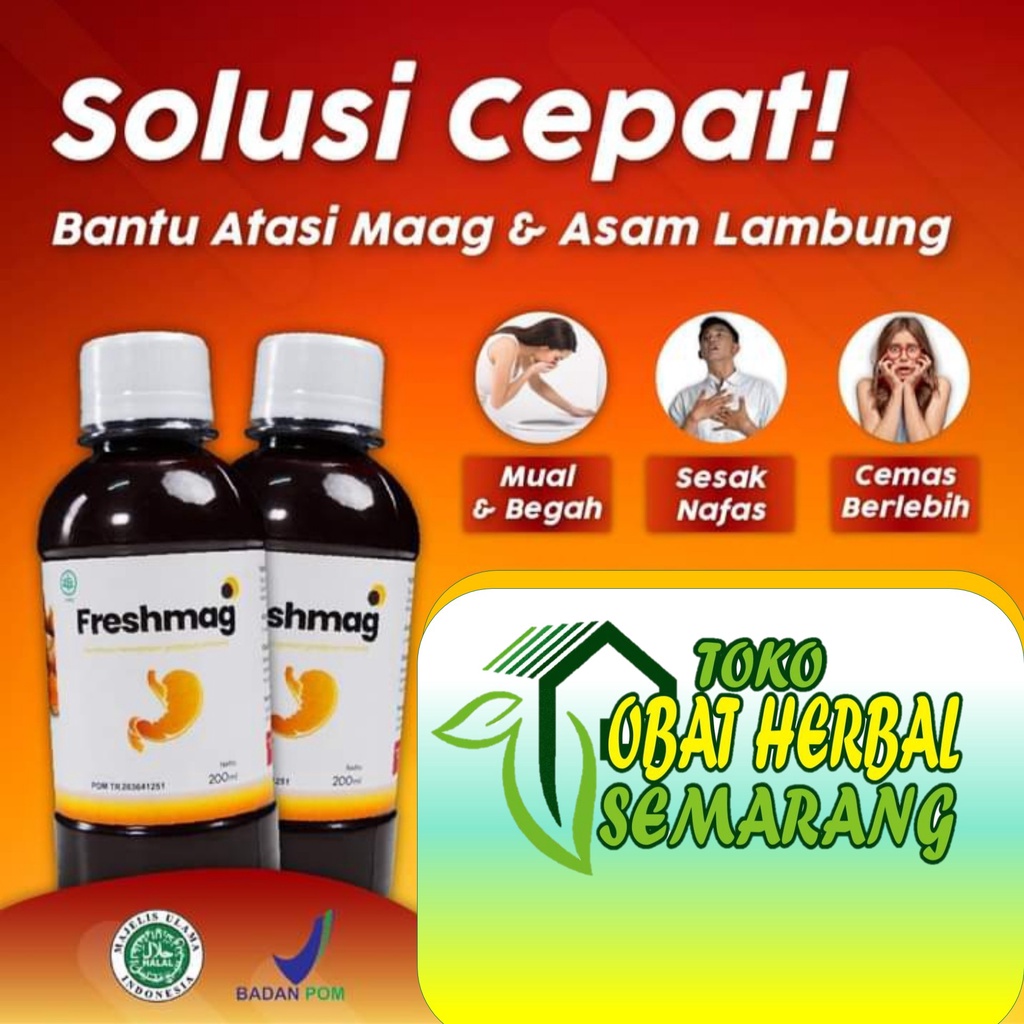 Freshmag 200 ml Fresmag Freshmaag Madu Obat Herbal Alami Atasi Penyakit Asam Lambung Maag Kronis Ger