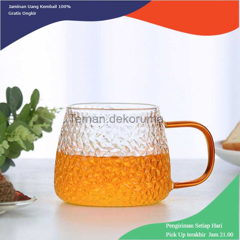 TD-A101 Miflame Gelas Cangkir Minum Hammer Pattern 400ml - JJ914