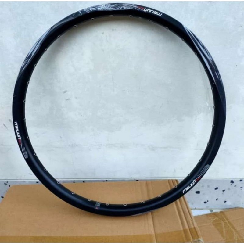 Rims Meijun 16 1.3/8 Disc Brake 28 Hole Rims Sepeda Lipat Hitam
