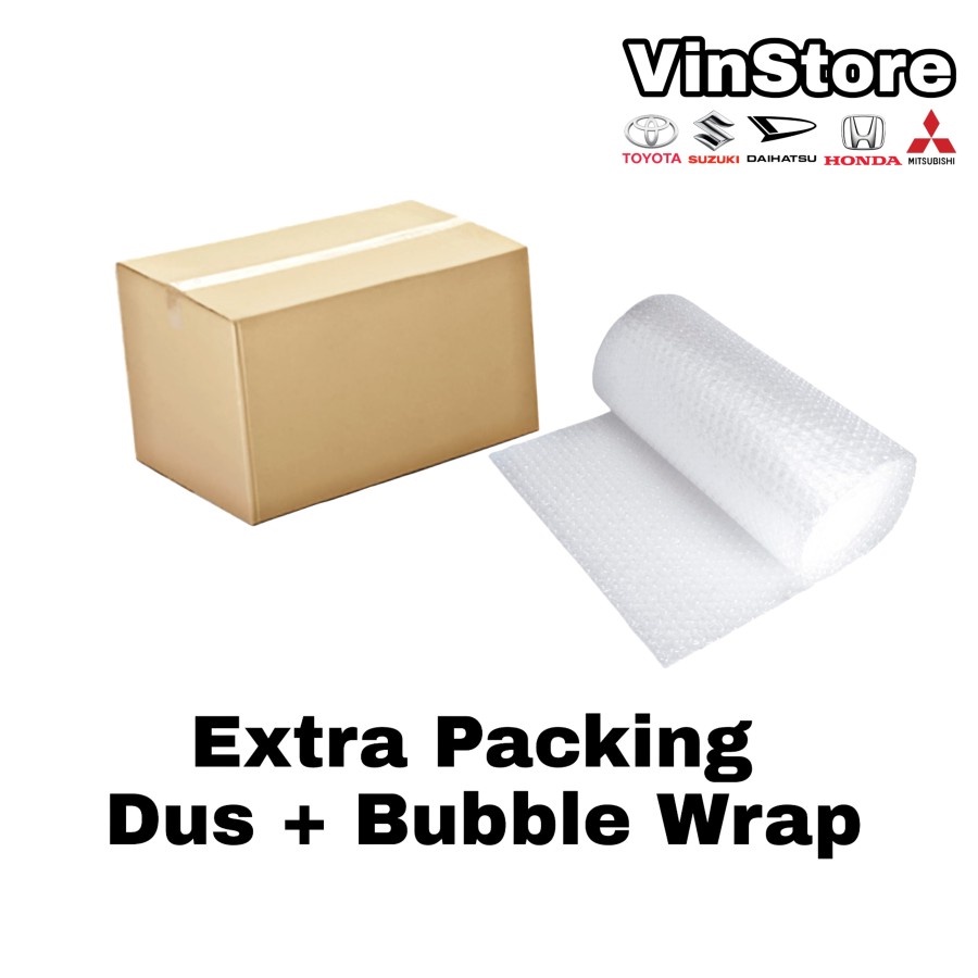 

Extra Packing Tambahan Dus + Bubble Wrap Pengiriman Seluruh Indonesia VinStore Sparepart