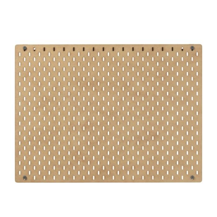 

Ikskadi Papan Berlubang Papan Workshop 76X56Cm Warna Kayu Pegboard