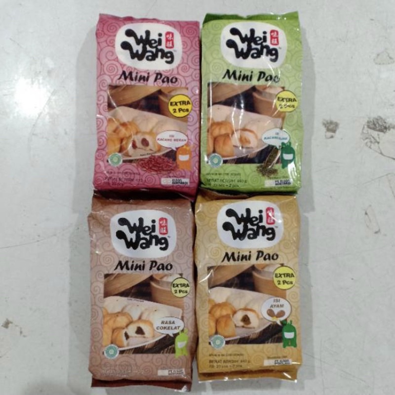 

WEI WANG Mini Pao 25pcs ( kacang ijo kacang merah cokelat ayam )