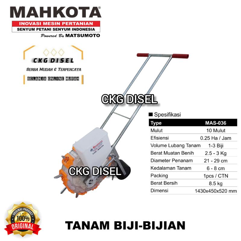 Alat Tanam Jagung Mahkota MAS-036