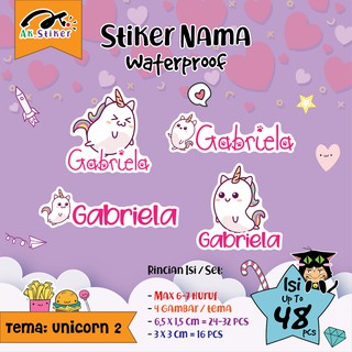 Tema Hewan  Stiker Nama  Lucu  isi 40 48 pcs Shopee Indonesia