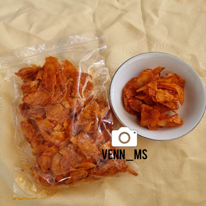 

KERIPIK KRIPIK SINGKONG PEDAS MANIS HOME MADE