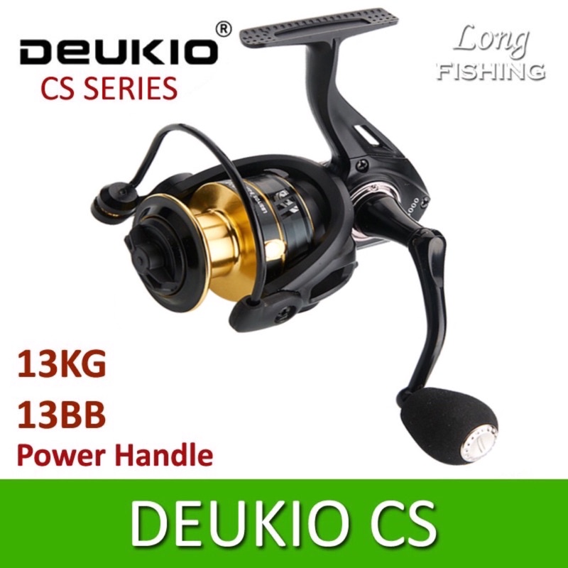 New Reel Power Handle DEUKIO CS 1000 - 7000 Reel Pancing Metal Besi Power Handle Berkualitas