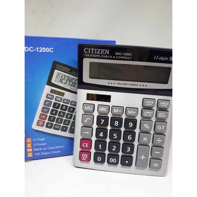 

Kalkulator Dagang Ukuran Besar 12 Digit Sdc 1200C