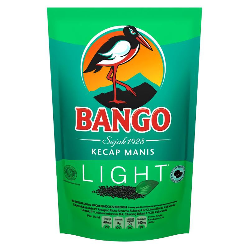 

Kecap Manis Bango Light Refill 550ml