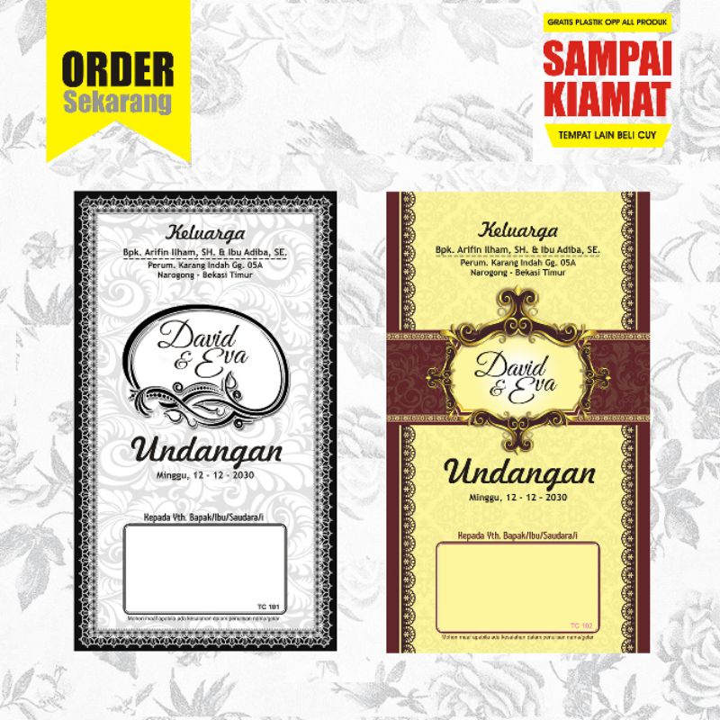 UNDANGAN MURAH BANGET | TC 101 102