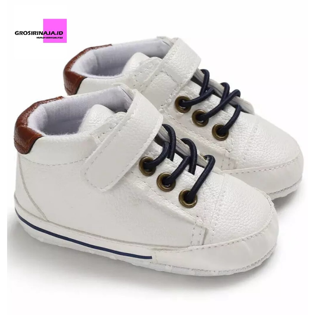 Prewalker Boots Leather-Sepatu Bayi Laki-Laki 0-14 Bulan