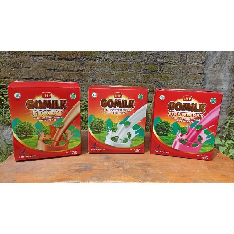 GOMILK 1 kg / GOMILK SUSU KAMBING ETAWA PLUS HERBAL DAUN KELOR / SUSU